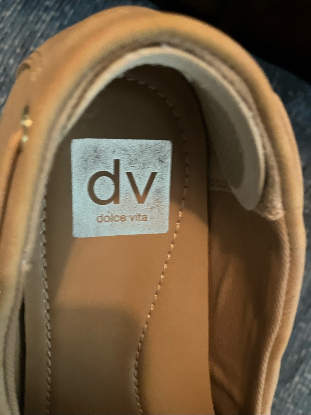 DV by Dolce Vita Tan Suede Bow Loafers for Women - Picture 3 of 4